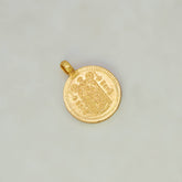 Gold Plated Guruvayoorappan Om Pendant