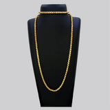 Unisex Premium Gold Plated Long Saniya Chain-36"