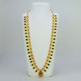 Kerala Traditional Green Broad Nagapadam Necklace