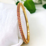 Premium Semiprecious Stone Paving Bangle For Women