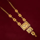 Elegant Designer Gold Plated Long Chain Haar