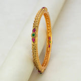 Antique Matte Kemp Multi Colour Stone Bangle