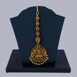Antique Gold Lakshmi Kemp Stone Maang Tikka