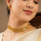 Antique Single Line Elakkathali Necklace Set