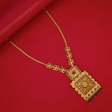 Designer Big Square Filigree Pendant Necklace