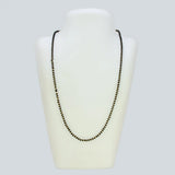 Gold Plated Black Beads Karimani Mala Chain