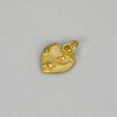 Cute Micro Gold Plated Designer Heart Pendant