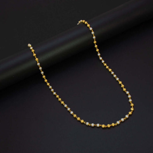 Decorative-Gold-Plated-Pearl-Beaded-Chain