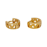 Delicate Gold Plated Huggie Hoop Earrings
