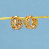 Delicate Gold Plated Huggie Hoop Earrings