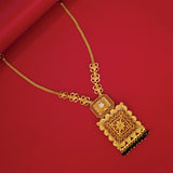 Designer Big Square Filigree Pendant Necklace