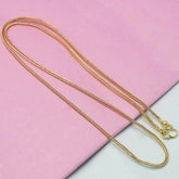Designer Gold Plated Thin Foxtail Chain