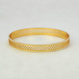 Two-Tone Net Bangle – Timeless Elegance with a Modern Twist