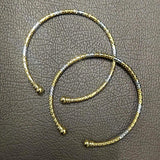Dual-Tone-Textured-Openable-Bangles