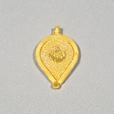 Elegant Gold Plated Crescent Muslim Thali Pendant