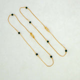 Elegant-Gold-Plated-Green-Crystal-Anklet