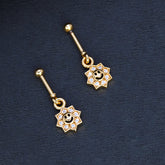 Elegant Gold Plated CZ Star Design Bugadi Earrings