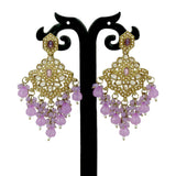 Fashion-Beaded-Dark-Lavender-Drop-Earrings-Dmo
