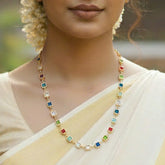 Fashionable Light-weight Multi-colour Stone Chain