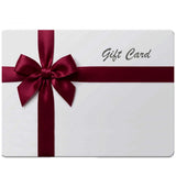 K Supreme Gift Card with a burgundy ribbon and bow, perfect for gifting loved ones.