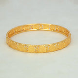 Gold Foamed Lakshmi Kasu Bangle