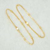 Gold-Plated-Bead-Chain-Anklet