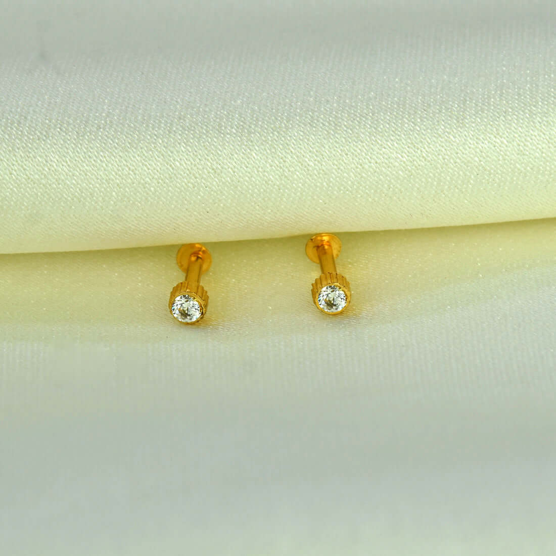 Gold-Plated-CZ-Second-Stud-Earrings