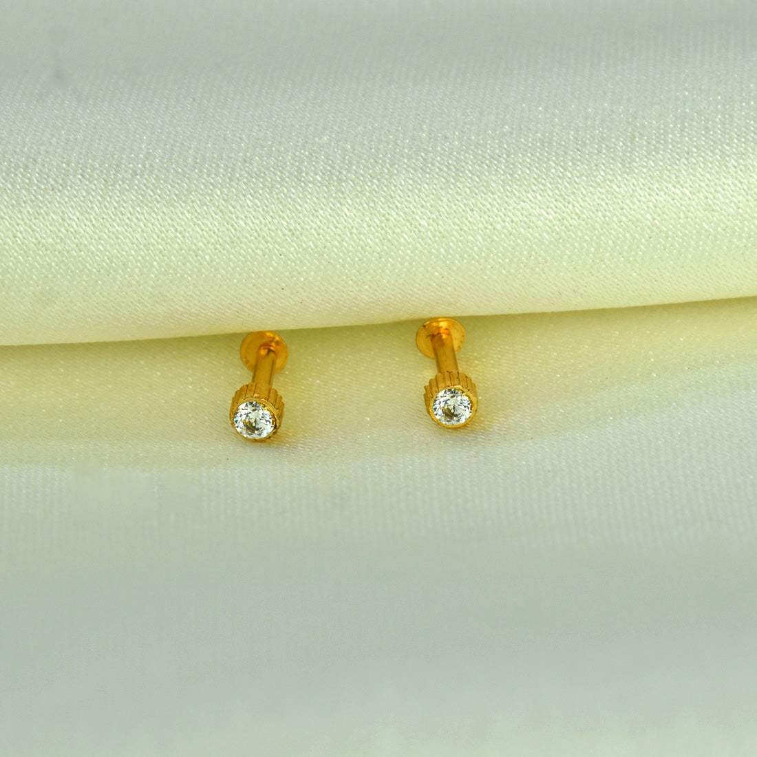 Gold-Plated-CZ-Second-Stud-Earrings