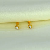 Gold-Plated-CZ-Second-Stud-Earrings