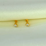 Gold-Plated-CZ-Second-Stud-Earrings