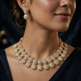 Stunning Gold Plated Cubic Zirconia Necklace Set