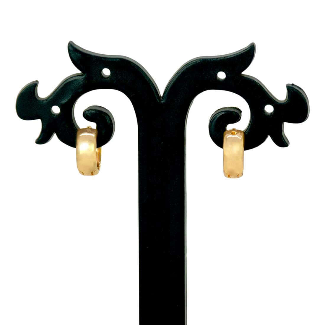 Gold-Plated-Classic-Huggie-Hoop-Earrings