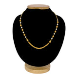 Gold Plated Filigree Bead Pearl Necklace