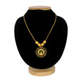 Traditional Gold Plated Lakshmi Pendant Necklace