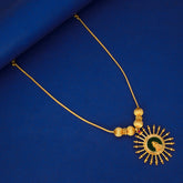 Traditional Gold Plated Lakshmi Pendant Necklace