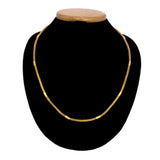 Elegant Gold Plated Mesh Pipe Chain