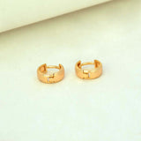 Gold-Plated Minimal Huggie Hoop Earrings