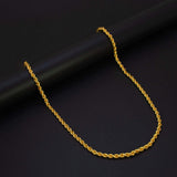 Gold-Plated-Rope-Chain-Necklace