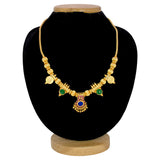 Gold-Plated-Ruby-Palakka-Beaded-Kasu-Necklace-Dmo