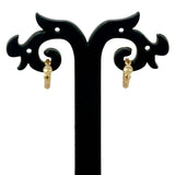 Gold-Plated-Simple-Round-Stud-Hoop-Earrings-Dmo