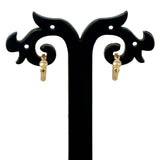 Gold-Plated-Simple-Round-Stud-Hoop-Earrings-Dmo