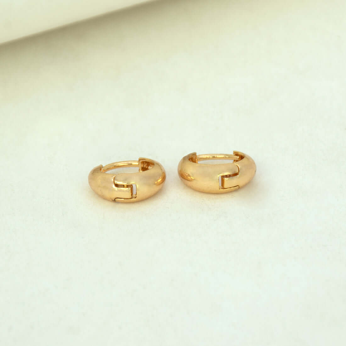 Gold-Plated-Sleek-Huggie-Hoop-Earrings