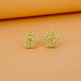 Gold-Plated-Sparkle-CZ-Blossom-Ear-Studs