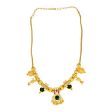 Traditional Gold Plated Sree Krishna Palakka Pendant Necklace