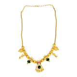 Traditional Gold Plated Sree Krishna Palakka Pendant Necklace