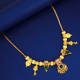 Traditional Gold Plated Sree Krishna Palakka Pendant Necklace