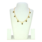 Stylish Gold Plated Stone Hanging Choker Necklace