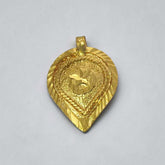 Gold Plated Traditional Crescent Thali Pendant