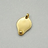 Gold Plated Traditional Plain Thali Pendant