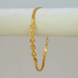 Gold PlatedĀ Triple Ball Heart Kilukkam Bracelet